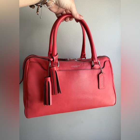 Coach Legacy Haley Satchel – Coral Leather – Restored by “the Cobbler” - Picture 8 of 10